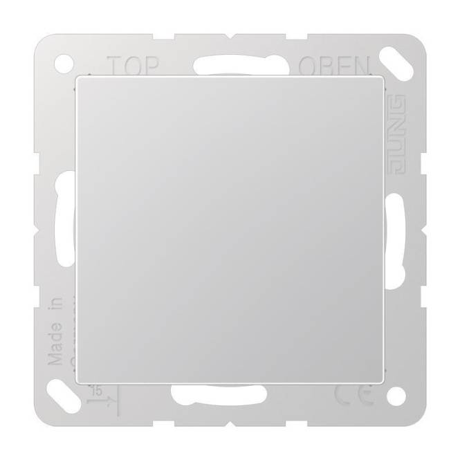 JG A 500 Blind-Abdeckung A594-0AL Aluminium mit Tragring Install.Baumaterial Schaltermat/Geb.Steu