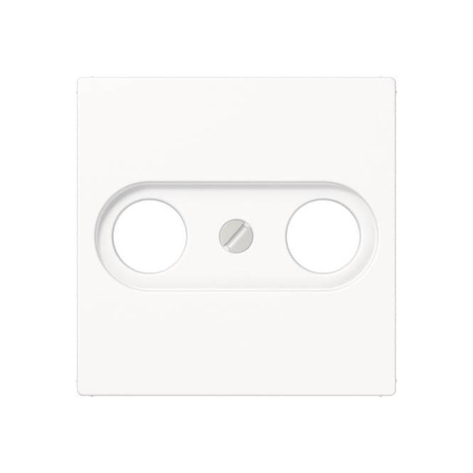 JG A 500 Koax-Abdeckung A561PLTVWW 2LOCH alpinweiss Install.Baumaterial Schaltermat/Geb.Steu