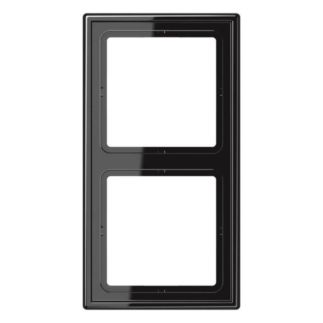 JG Rahmen 2-fach LS982SW 81x152mm schwarz Install.Baumaterial Schaltermat/Geb.Steu Schalter
