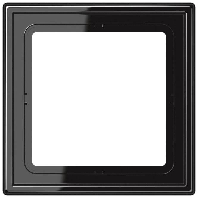 JG Rahmen 1fach schwarz LS981SW Install.Baumaterial Schaltermat/Geb.Steu Schalter Steckdosenm