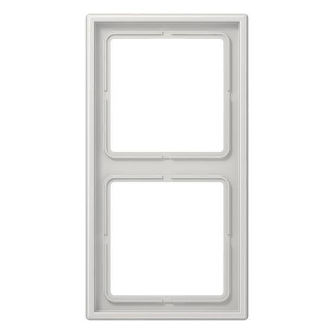 JG Rahmen 2-fach LS982LG 81x152mm lichtgrau Install.Baumaterial Schaltermat/Geb.Steu Schalter