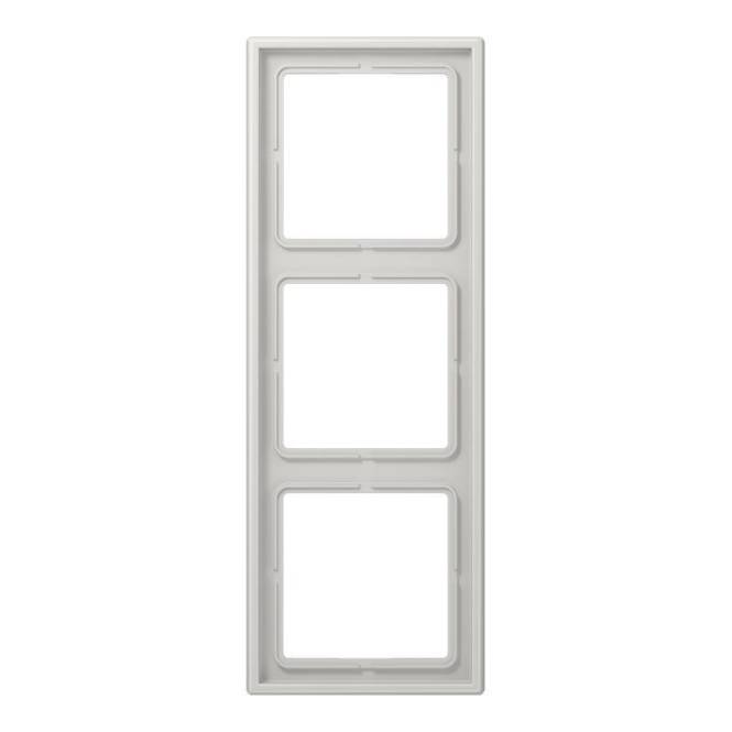 JG Rahmen 3-fach LS983LG 81x223mm lichtgrau Install.Baumaterial Schaltermat/Geb.Steu Schalter