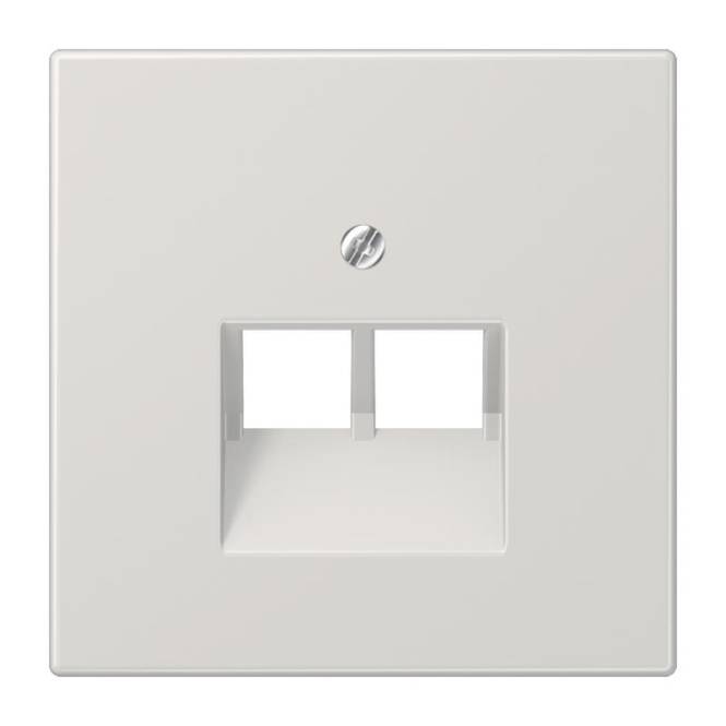 JG Abdeckung für IAE/UAE-ADO LS969-2UALG (LS990)2X8POL. lichtgrau Install.Baumaterial Schalter