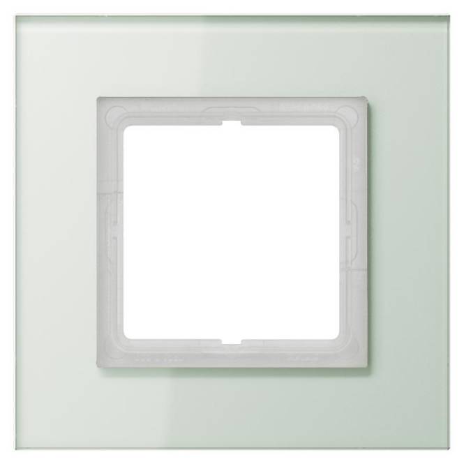 JG Rahmen 1fach Glas LSP981GLAS weiss Install.Baumaterial Schaltermat/Geb.Steu Schalter Steckdosenm