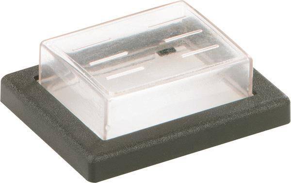 Bachmann PVC-Kappen+Rahmen sw 924.118 Serie 22 2pol klar/schwarz Install.Baumaterial Schalter