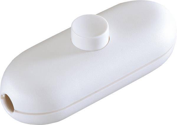 Bachmann Schnur-Zwischenschalter 924.025 Serie 5044 ws/ws Ausschalter 1pol Install.Baumaterial