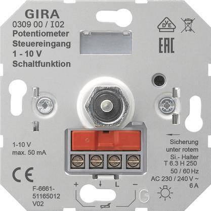 Elektrisches Gerät mit Bezeichnung „GIRA 0309 00/102 Potentiometer