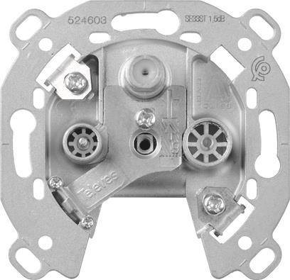 Rundes Metallgehäuse für elektrische Verteilerdosen mit mehreren Öffnungen und Schraubbefestigungen, gekennzeichnet mit Modellnummern auf der Oberseite.