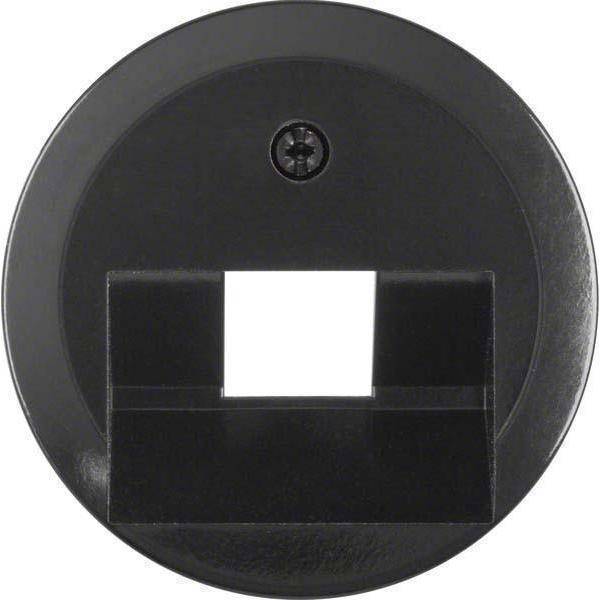 BER S1930 Abdeckung für UAE 140701 schwarz glänzend Install.Baumaterial Schaltermat/Geb.Steu