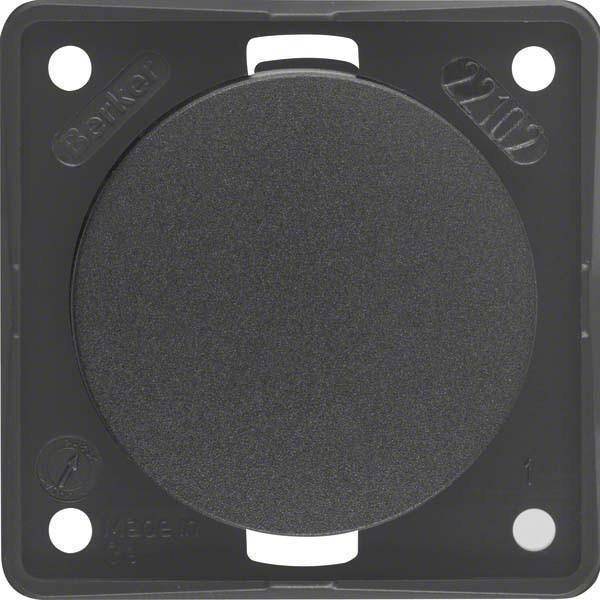 BER Blindverschluss B.MOBIL 0945162505 mit Tragplatte anthrazit matt Install.Baumaterial Schalter