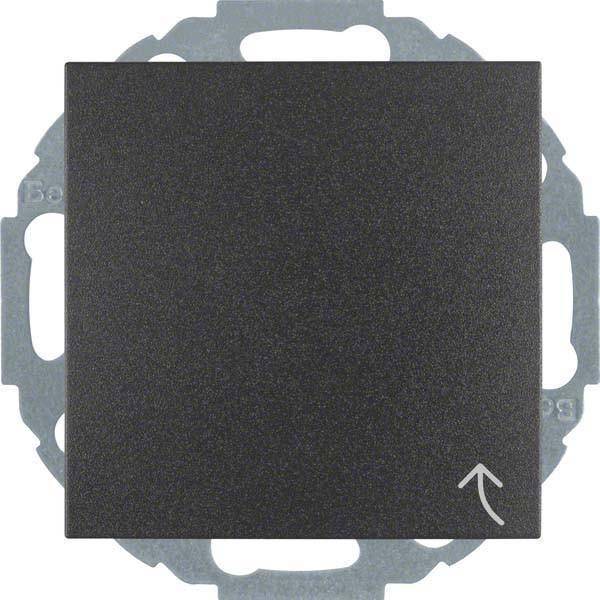 BER S1 Schuko Kombi mit 47441606 erh. Ber.-sch. Klappd. anthrazit matt Install.Baumaterial Schalter