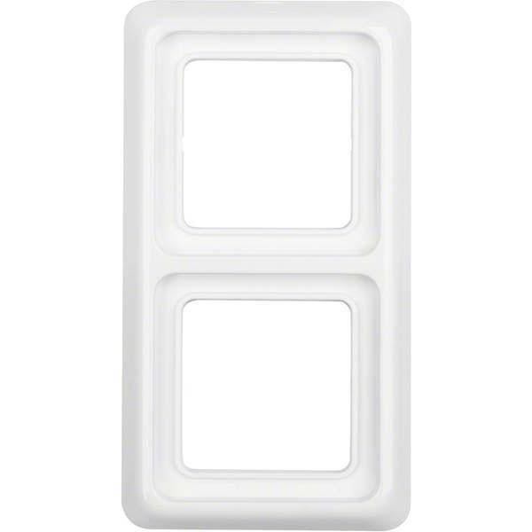 BER UPWG Rahmen mit Dichtung 132909 2fach polarweiss ohne Dichtungsflans Install.Baumaterial