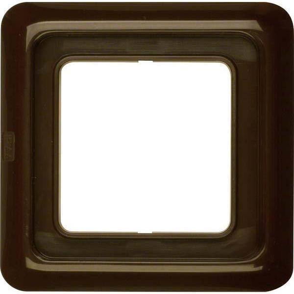BER UPWG Rahmen mit Dichtung 132801 1fach braun ohne Dichtungsflansch Install.Baumaterial Schalter