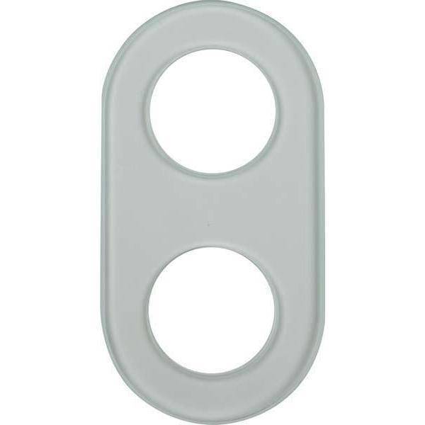 BER Glas Glasrahmen 1102 2fach klar Install.Baumaterial Schaltermat/Geb.Steu Schalter Steckdosenm