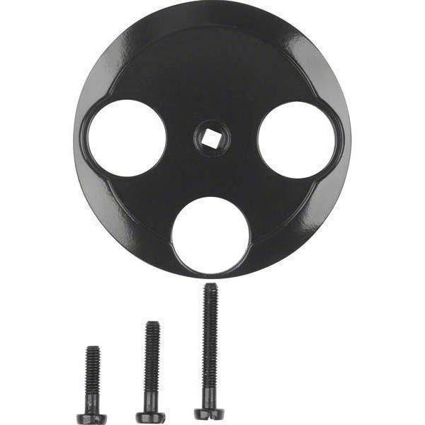 BER S1930 Koax-Abdeckung 106421 3Loch schwarz Install.Baumaterial Schaltermat/Geb.Steu Schalter