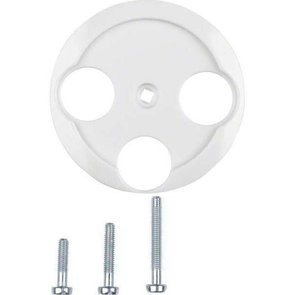 BER S1930 Koax-Abdeckung 106420 3Loch polarweiss Install.Baumaterial Schaltermat/Geb.Steu Schalter