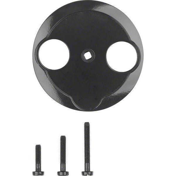 BER S1930 Koax-Abdeckung 103921 2Loch schwarz Install.Baumaterial Schaltermat/Geb.Steu Schalter