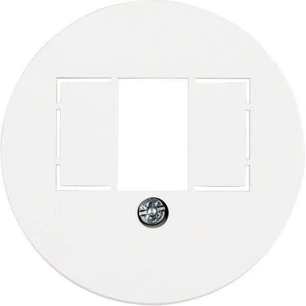 BER S1930 Abdeckung für TAE 1040 polarweiss glänzend Install.Baumaterial Schaltermat/Geb.Steu