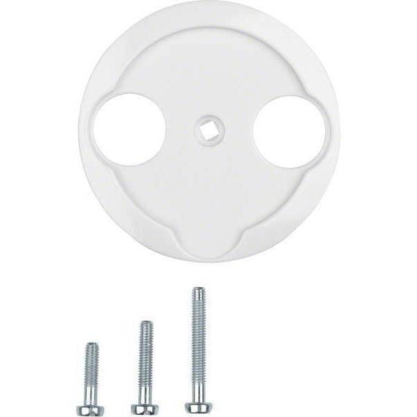 BER S1930 Koax-Abdeckung 103920 2Loch polarweiss Install.Baumaterial Schaltermat/Geb.Steu Schalter