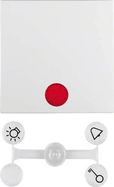 BER S1 Wippe Kontroll 16211909 polarweiss matt Install.Baumaterial Schaltermat/Geb.Steu Schalter