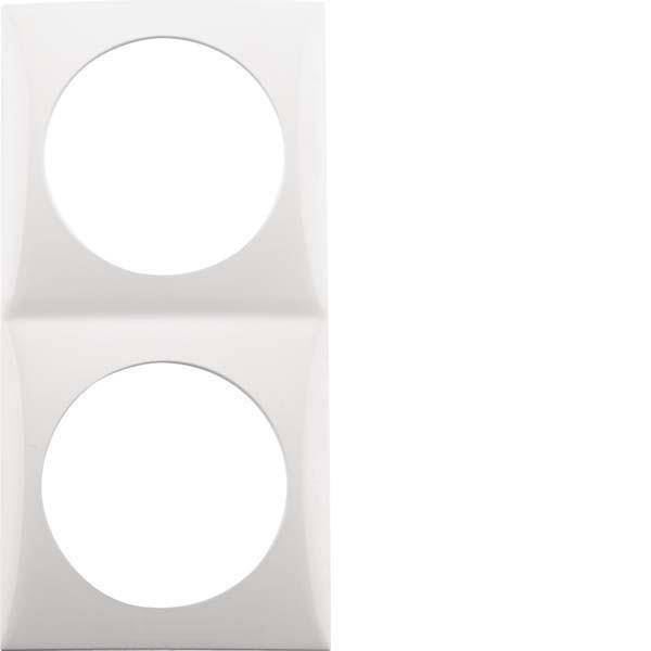 BER B.Mobil Rahmen 0918262519 2fach polarweiss hochglänzend Install.Baumaterial Schalter