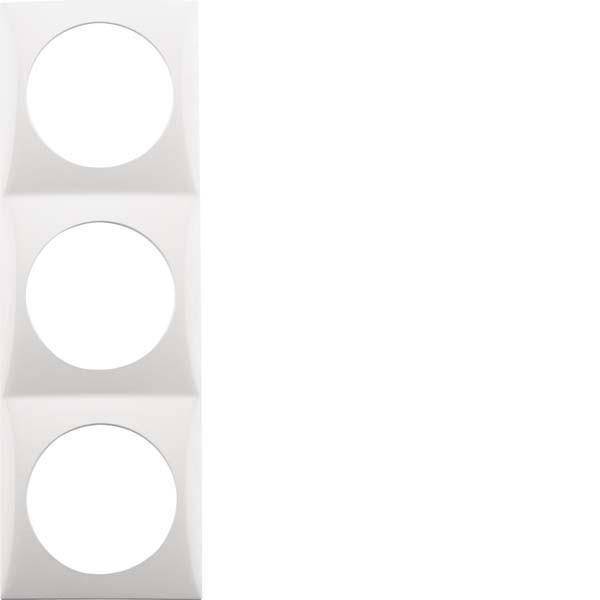 BER B.Mobil Rahmen 0918192519 3fach polarweiss hochglänzend Install.Baumaterial Schalter