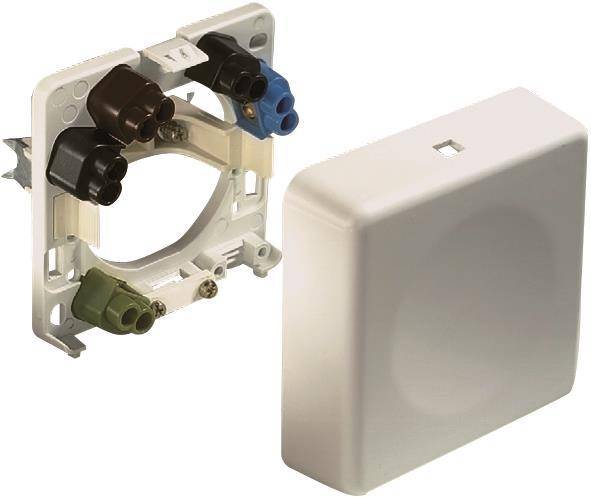 ABL UP-AP Herdanschlussdose 2505210 1fach 6qmm weiss (max. 16Amp geeignet) Install.Baumaterial