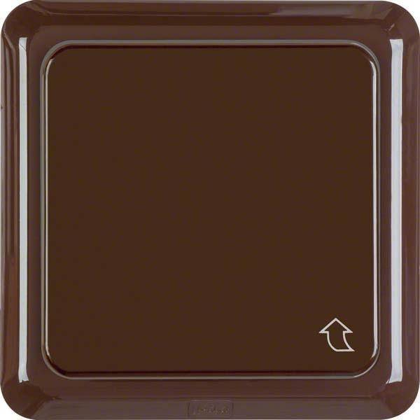 BER UPWG Schuko Voll mit 471801 Rahmen braun Install.Baumaterial Schaltermat/Geb.Steu Schalter