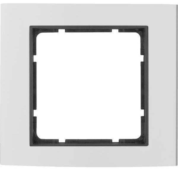 BER B3 Rahmen 10113004 1fach Aluminium/anthrazit Install.Baumaterial Schaltermat/Geb.Steu Schalter
