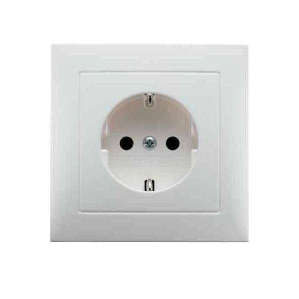 BER S1 Schuko Voll 47429909 polarweiss matt Install.Baumaterial Schaltermat/Geb.Steu Schalter