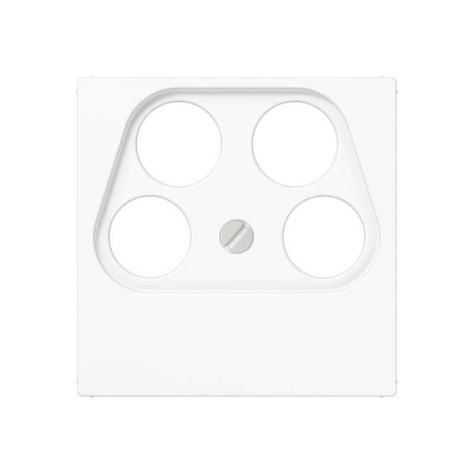 JG AS 500 Koax-Abdeckung A561-4SAT2WW 4-Loch Sat-Tv Ankaro alpinweiß Install.Baumaterial Schalter