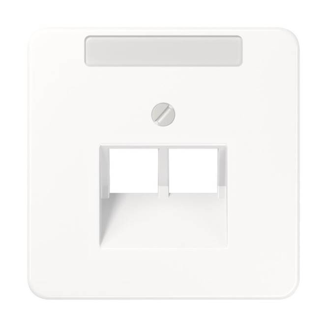 JG CD 500 Abdeckung für CD569-2NAUAWW UAE / IAE mit Schriftfeld alpinweiß Install.Baumaterial