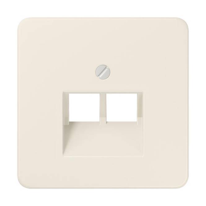 JG CD 500 FM-Abdeckung UAE/IAE 569-2UA 2x8POL weiss Install.Baumaterial Schaltermat/Geb.Steu