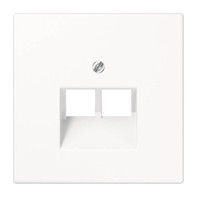 JG LS-design Abdeckung UAE LS969-2UAWW 2x8POL alpinweiss Install.Baumaterial Schaltermat/Geb.Steu