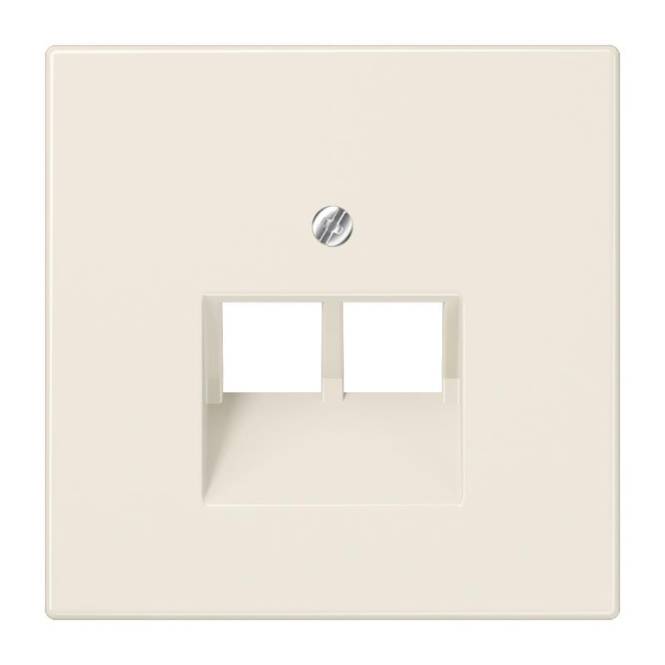 JG LS-design FM-Abdeckung UAE LS969-2UA 2x8POL weiß Install.Baumaterial Schaltermat/Geb.Steu