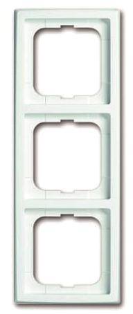 BJ future Rahmen 1723-184 3fach davos/ studioweiss Install.Baumaterial Schaltermat/Geb.Steu Schalter