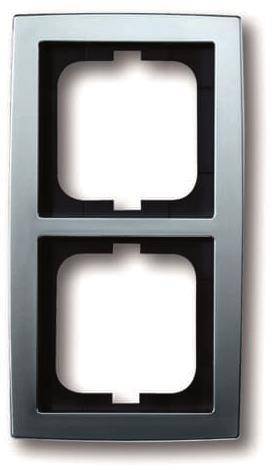 BJ solo Rahmen 1722-80 2fach Chrom matt Install.Baumaterial Schaltermat/Geb.Steu Schalter