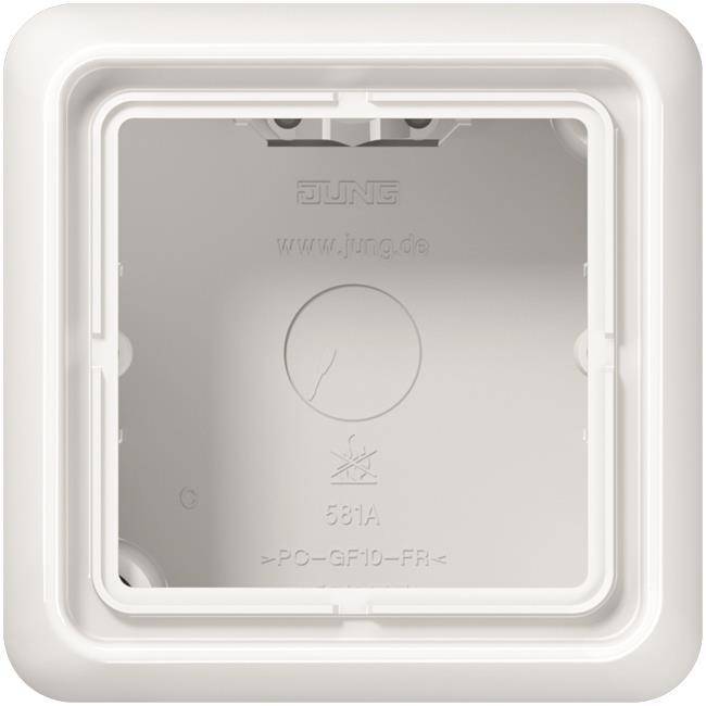 JG CD 500 AP-Kappe mit Rahmen CD581AWW 1fach alpinweiß Install.Baumaterial Schaltermat/Geb.Steu