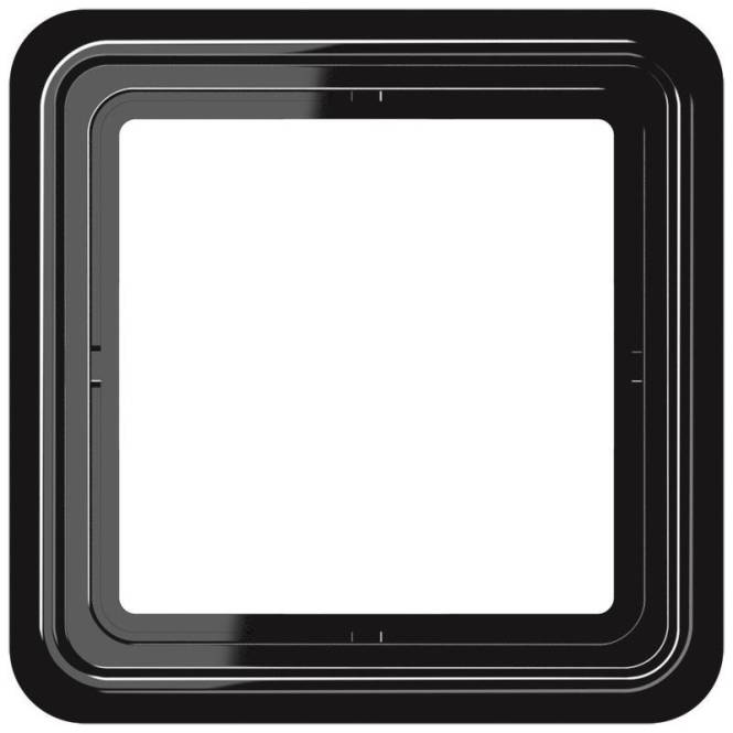 JG Rahmen 1fach CD581SW schwarz Install.Baumaterial Schaltermat/Geb.Steu Schalter Steckdosenm