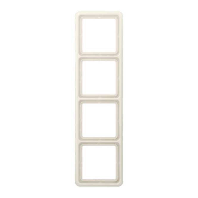 JG Rahmen 4fach CD584W weiss Install.Baumaterial Schaltermat/Geb.Steu Schalter Steckdosenm