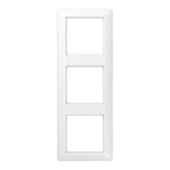 JG Rahmen 3-fach AS 583 BF WW AS500 alpinweiss Install.Baumaterial Schaltermat/Geb.Steu Schalter