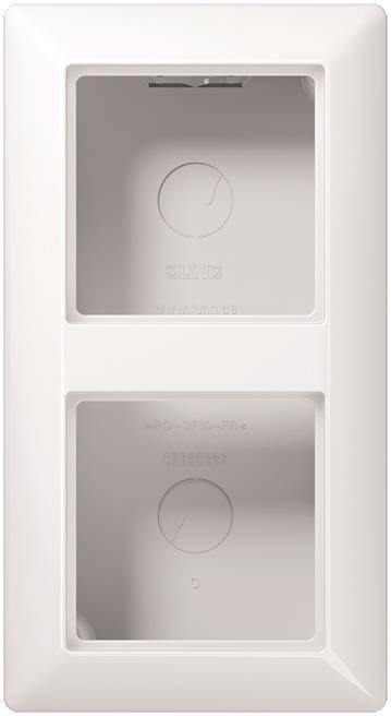 JG A 500 AP-Kappe mit Rahmen AS582AWW 2fach alpinweiß Install.Baumaterial Schaltermat/Geb.Steu