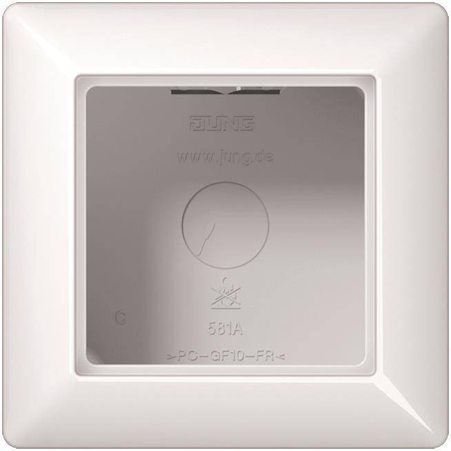 JG AS 500 AP-Kappe mit Rahmen AS581AWW 1fach alpinweiß Install.Baumaterial Schaltermat/Geb.Steu