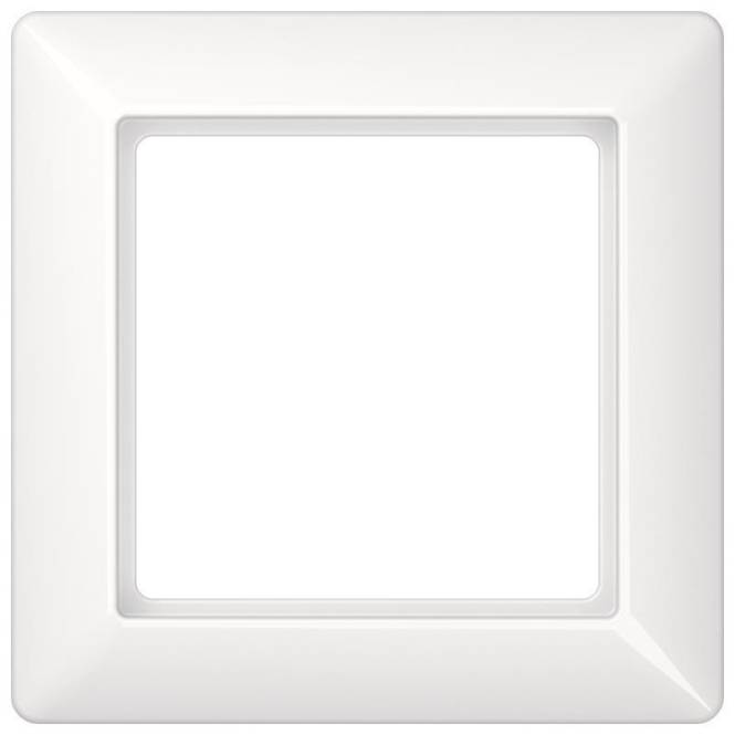 JG Rahmen 1-fach AS581BFWW AS500 alpinweiss Install.Baumaterial Schaltermat/Geb.Steu Schalter