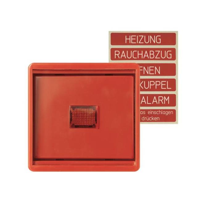 JG APWG WG 600 Abdeckung 661WGLR m. Glasscheibe rot Install.Baumaterial Schaltermat/Geb.Steu