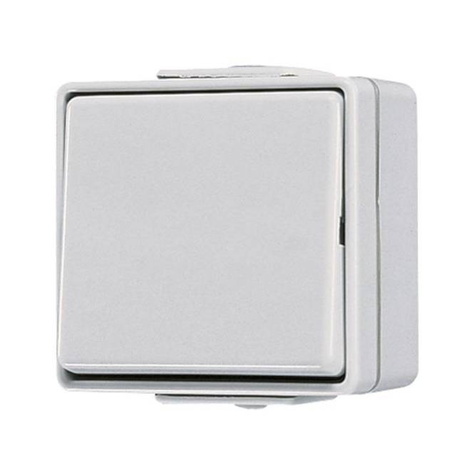 JG APWG WG 600 Aus-Wechsel 606W grau Install.Baumaterial Schaltermat/Geb.Steu Schalter Steckdosenm