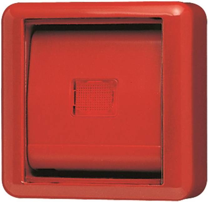 JG APWG 800 AP Abdeckung 860WGLRT mit Glasscheibe rot Install.Baumaterial Schaltermat/Geb.Steu