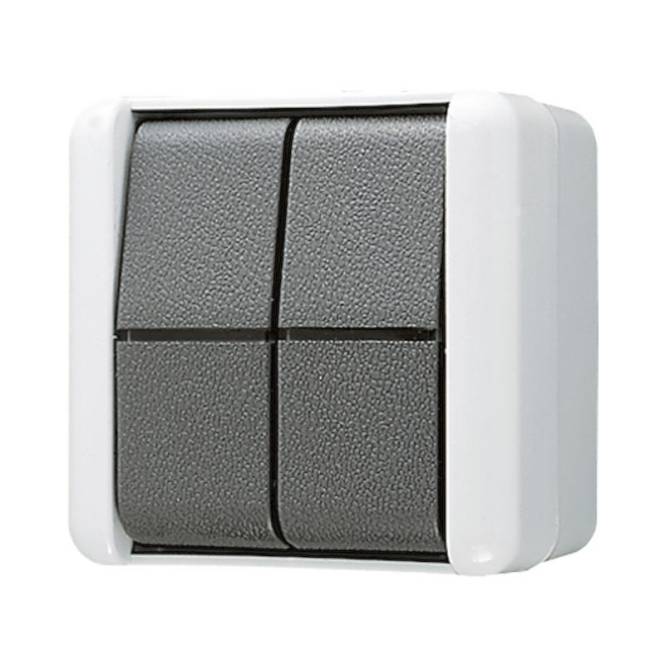 JG APWG Serien 805W WG800 grau/anthrazit Install.Baumaterial Schaltermat/Geb.Steu Schalter