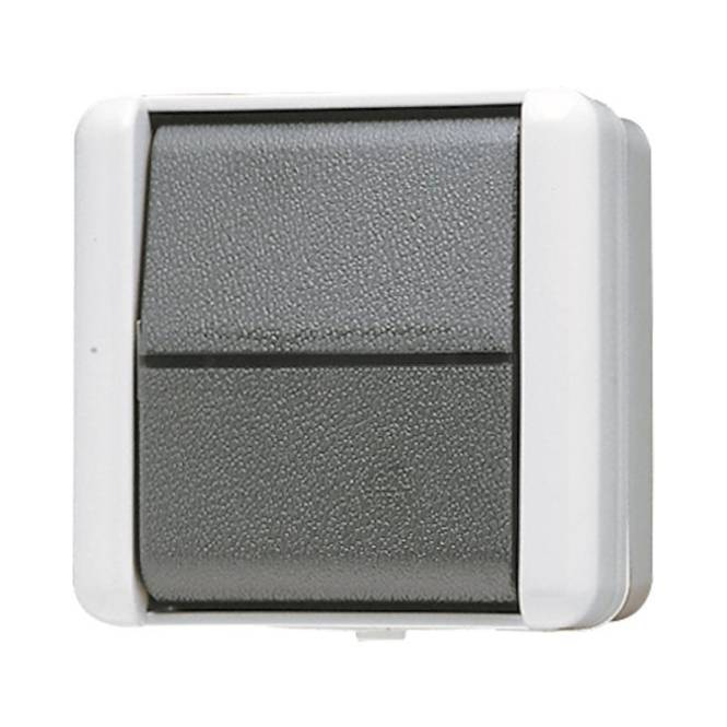 JG APWG WG 800 Aus-Wechsel 806W grau/anthrazit Install.Baumaterial Schaltermat/Geb.Steu Schalter