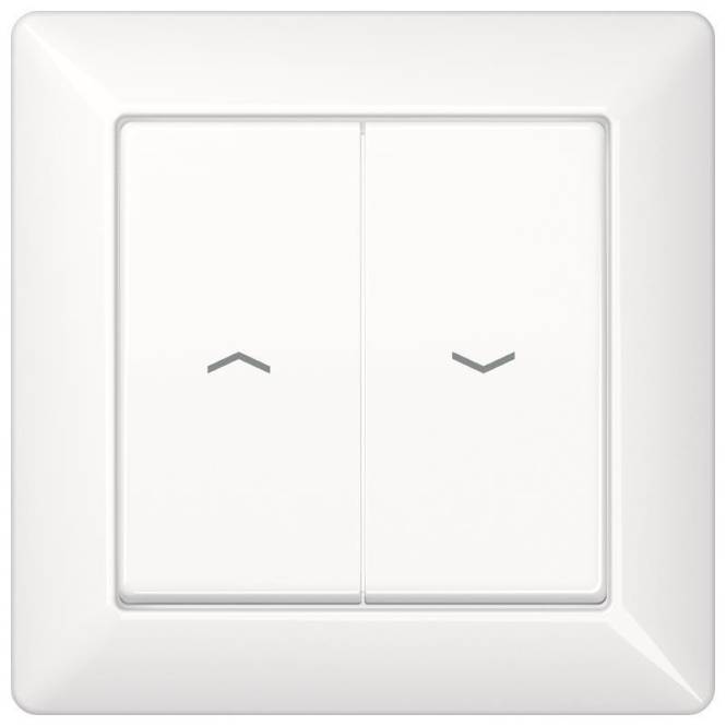 JG Wippe Jalousie AS590-5PWW Vollplatte alpinweiss Install.Baumaterial Schaltermat/Geb.Steu Schalter